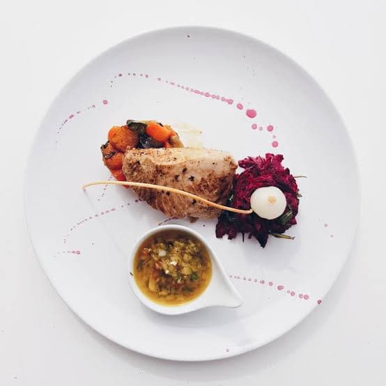 A meal shared at Purple Haze