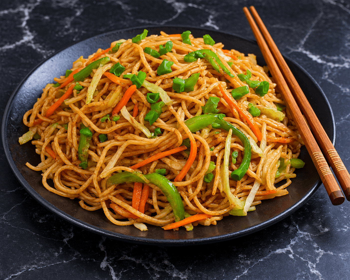 Stir-Fried Hakka Chowmein Noodles